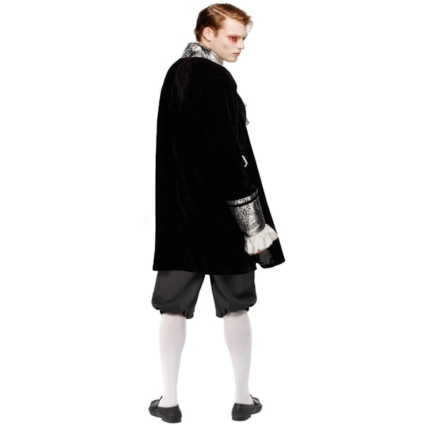 Fever Barock Vampyr Kostymset för Män M Svart Black M