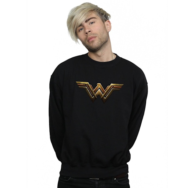 DC Comics Justice League Film Wonder Woman Emblem Sweatshirt för män Black XL