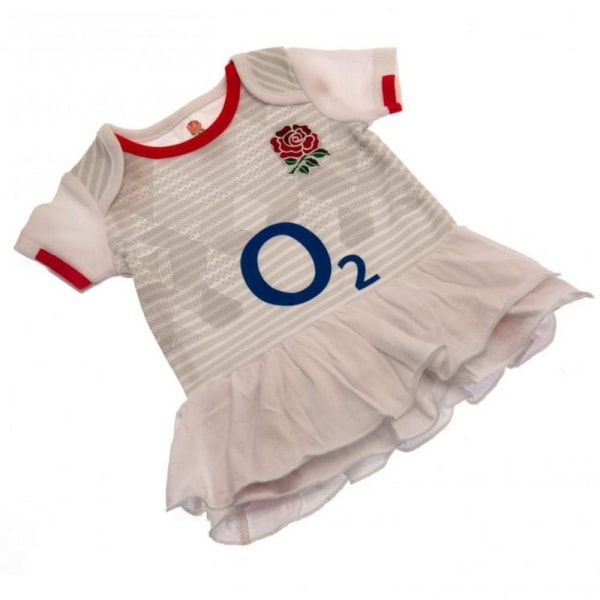 England RFU Baby Crest Tutu Kjol Bodysuit 6-9 månader Vit/Röd White/Red 6-9 Months