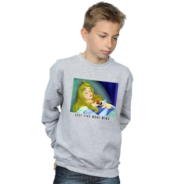 Disney Princess Boys Sleeping Beauty Five More Minutes Sweatshirt Sports Grey 12-13 Years