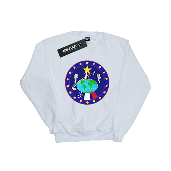 NASA Classic Globe Astronauts Sweatshirt M Vit White M