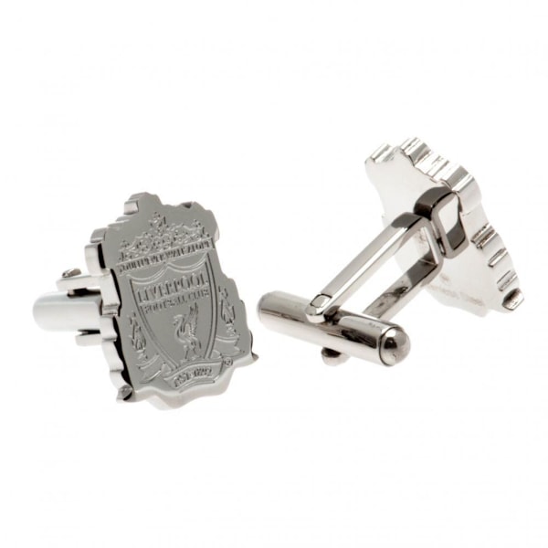 Liverpool FC Manschettknappar i rostfritt stål med klubbmärke One size Silver Silver One size