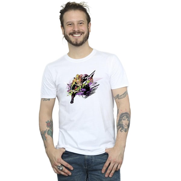 Marvel Herr Guardians Of The Galaxy Abstract Drax T-Shirt 4XL W White 4XL