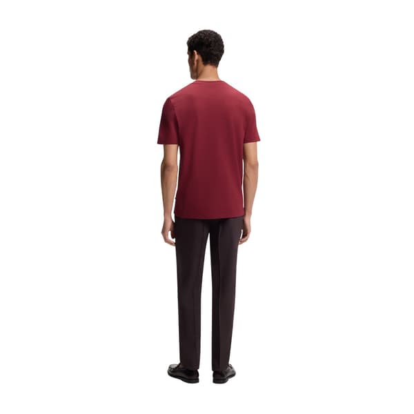 Boss Herr Bubble Jacquard Regular T-shirt L Brun Brown L