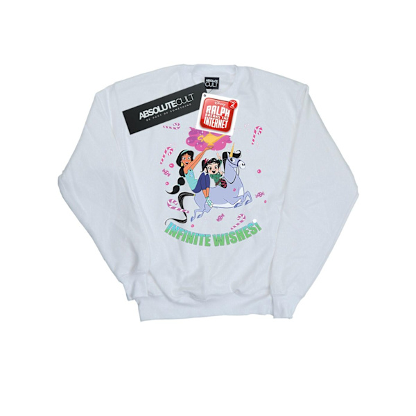 Disney Girls Wreck It Ralph Jasmine Och Vanellope Sweatshirt 7- Sports Grey 7-8 Years