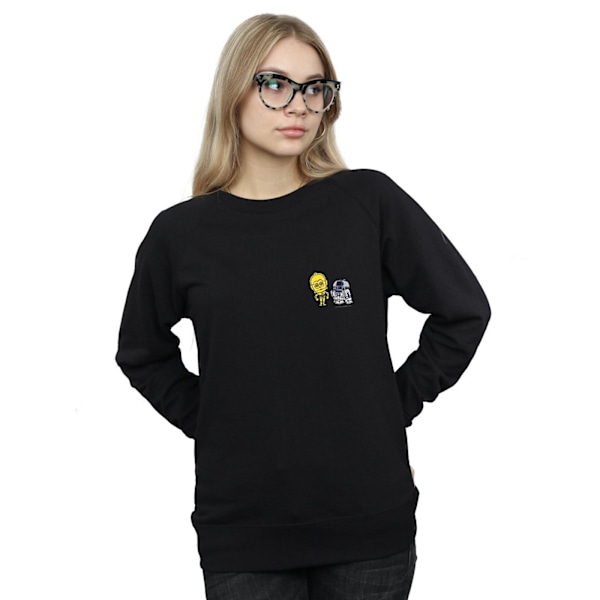 Star Wars Dam/Damer Resistance Droids Brösttryck Sweatshirt Black M