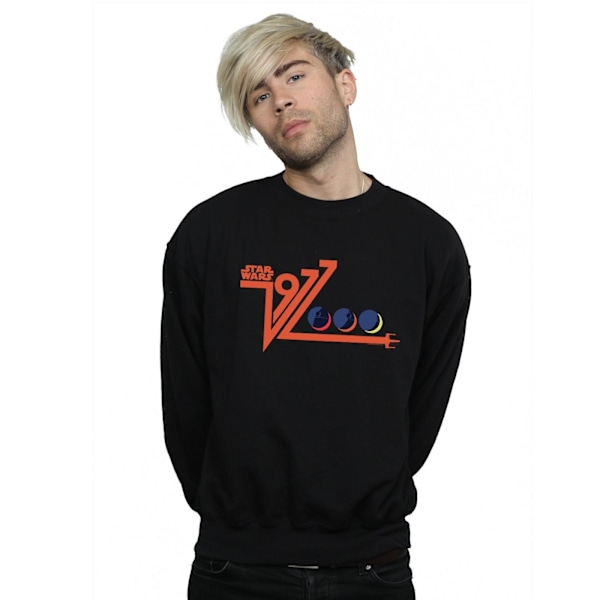 Star Wars Retro 1977 Dödsstjärnan Sweatshirt L Svart Black L