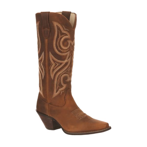 Durango Dam/Damer Crush Cowboy Boots i Fullnarvläder 7 U Distressed Cognac 7 UK