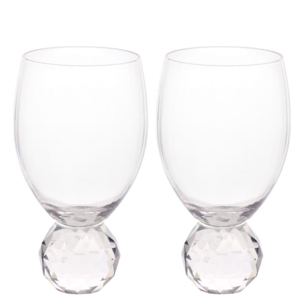 Hestia Vinglas med diamantkula (2-pack) One Size Klar Clear One Size