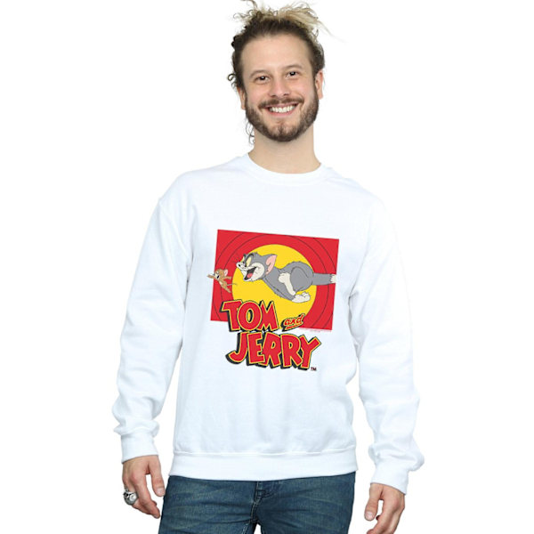 Tom And Jerry Herr Sweatshirt 3XL Vit White 3XL