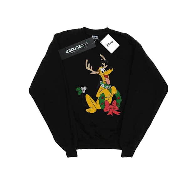 Disney Dam/Kvinnor Pluto Jul Ren Sweatshirt M Svart Black M