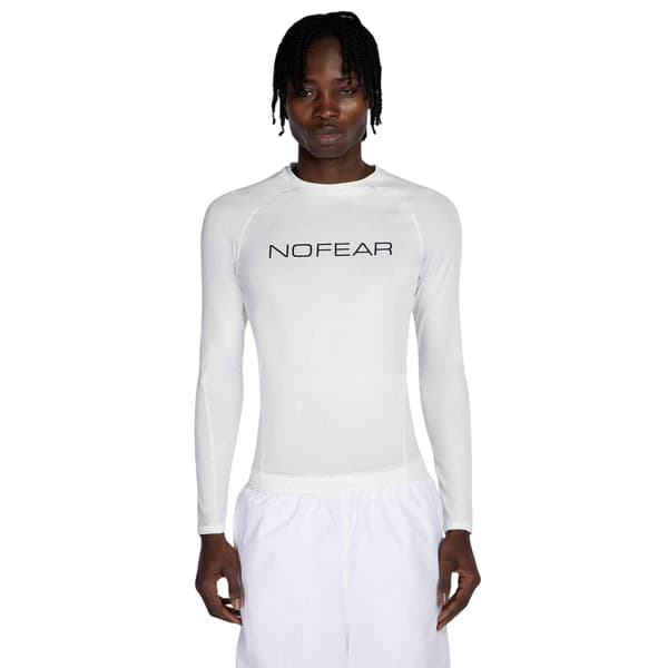 No Fear Herr Logotyp Raglan Långärmad T-shirt M Vit White M