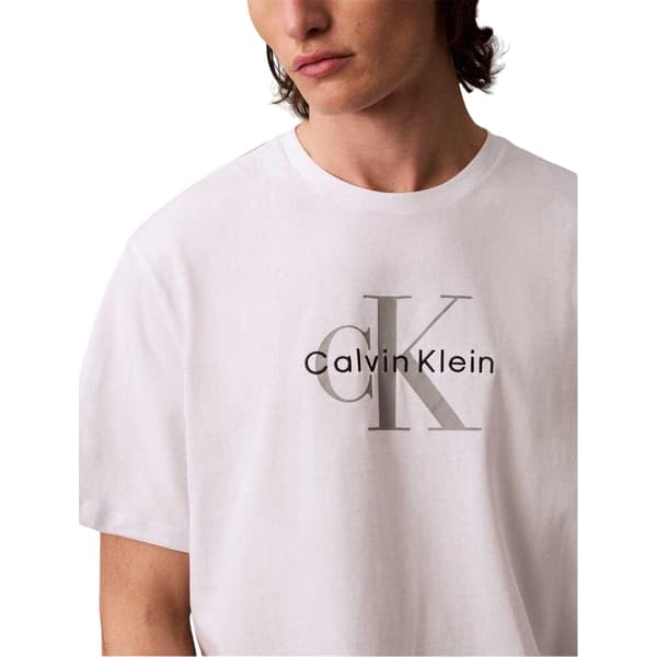 Calvin Klein Herr Monogram T-shirt L Vit White L