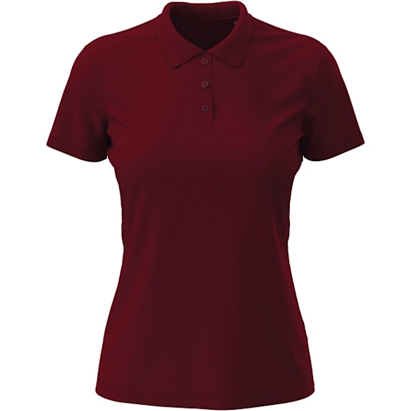 Stedman Dam/Dam Lux Cotton Pikétröja 14 UK Bordeaux Bordeaux 14 UK