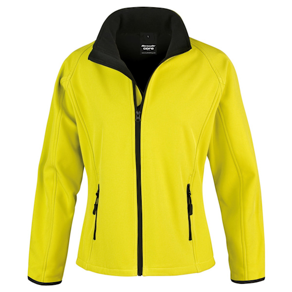 Result Core Dam/Dam Soft Shell Jacka XS Gul/Svart Yellow/Black XS