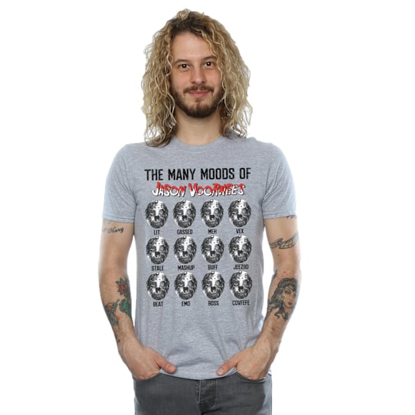 Fredag den 13:e herr The Many Moods Of Jason Voorhees T-shirt M Spo Sports Grey M