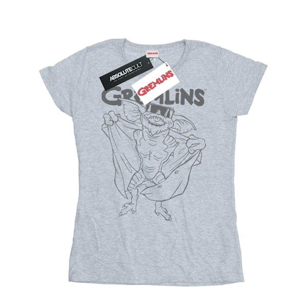 Gremlins Dam/Dam Spike´s Glasögon Bomull T-shirt XXL Sport Sports Grey XXL