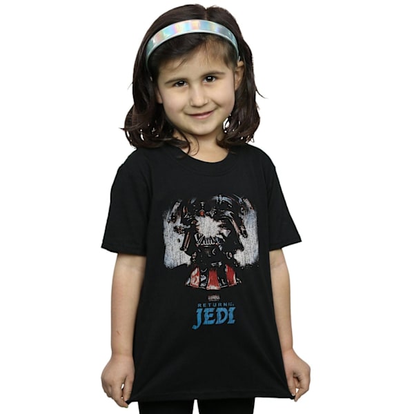 Star Wars Girls Return Of The Jedi Vader Shattered Bomull T-shirt Black 9-11 Years