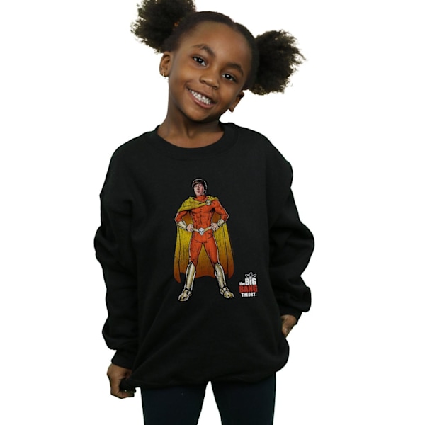 The Big Bang Theory Girls Howard Superhero Sweatshirt 7-8 år Black 7-8 Years