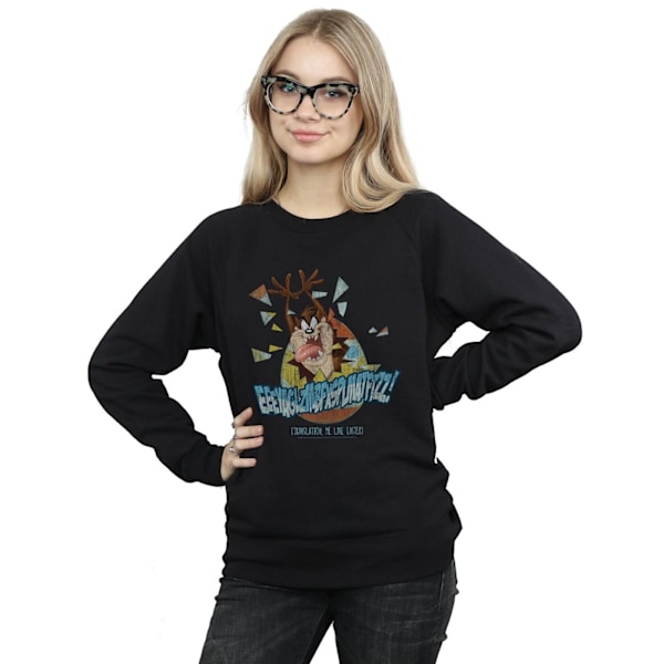 Looney Tunes Dam/Damer Taz Me Like Easter Sweatshirt M Svart Black M