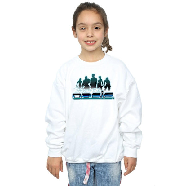 Ready Player One Girls Welcome To The Oasis Sweatshirt 7-8 År White 7-8 Years