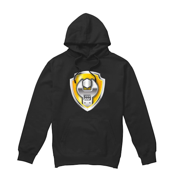 Paw Patrol Herr Rubble Badge Hoodie XXL Svart Black XXL