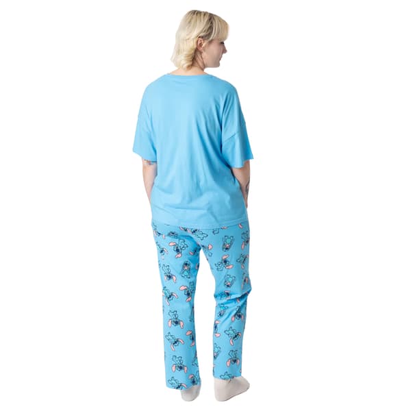 Lilo & Stitch Pyjamas för kvinnor/damer kortärmad S Blå Blue S