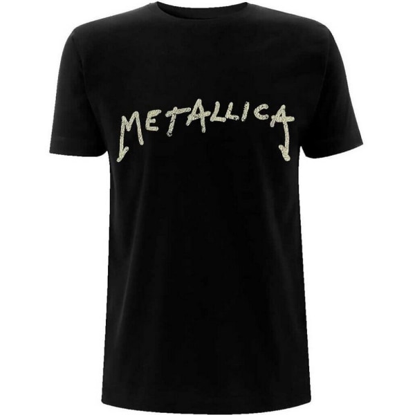 Metallica Unisex Vuxen Wuz Here T-shirt i bomull L Svart Black L