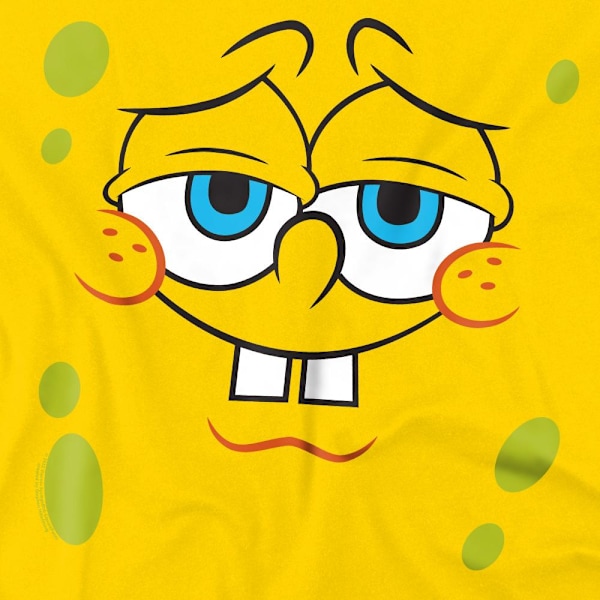 SvampBob Fyrkant Herr T-shirt Med Självsäkert Ansikte Stl M Gul Yellow M