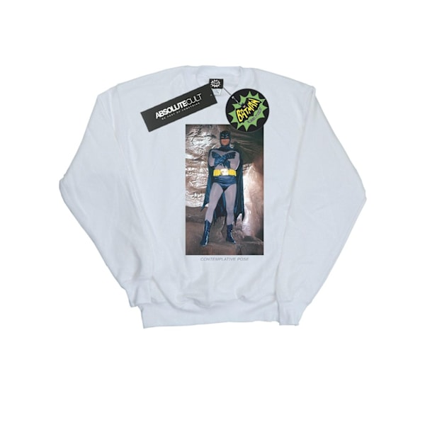 DC Comics Dam/Damer Batman TV-serie Kontemplativ Pose Sweatshirt White M