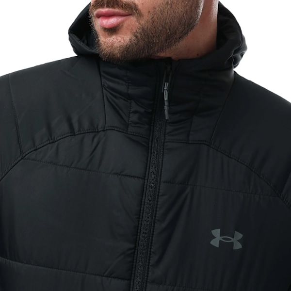 Under Armour Isolerad Jacka med Huva Herr S Svart/Grå Black/Grey S