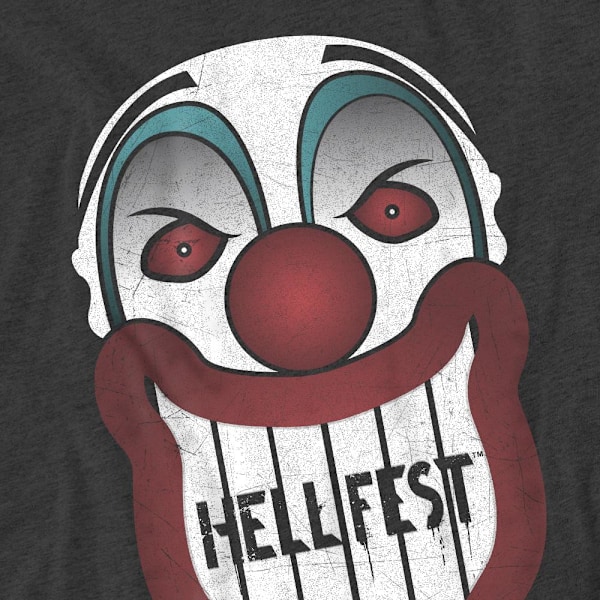 Hell Fest Unisex Vuxen Facade T-Shirt M Gråmelerad Charcoal M