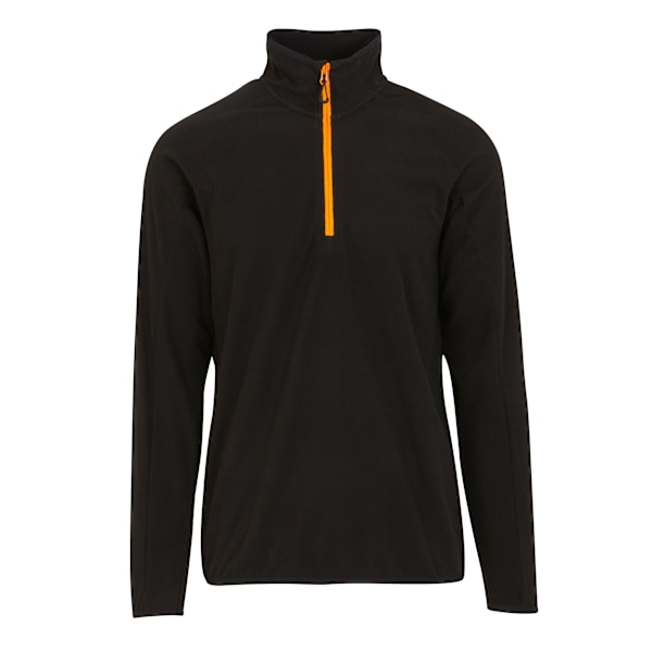 Regatta Navigate Halvzip Fleece S Svart/Orange Pop för Herr Black/Orange Pop S