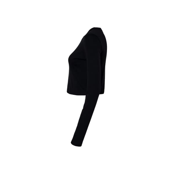 Bella + Canvas Dam/Dam Långärmad Crop T-Shirt XL Solid Solid Black XL