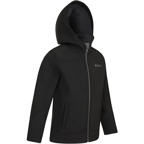 Mountain Warehouse Exodus Vattenavvisande Softshelljacka för Barn Black 11-12 Years