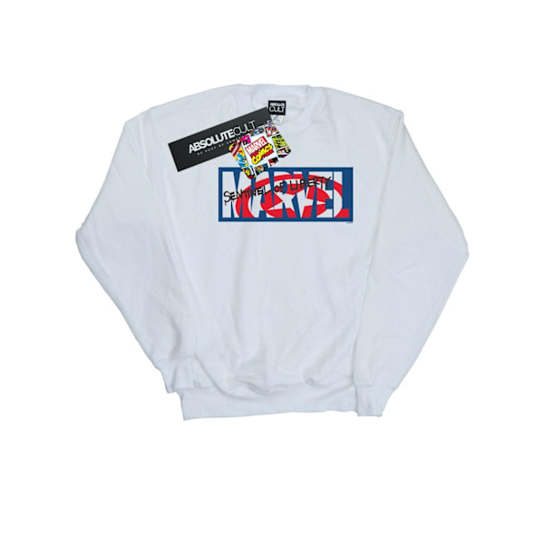 Marvel Comics Boys Sentinel Of Liberty Logo Sweatshirt 3-4 År White 3-4 Years