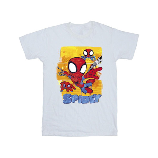Marvel Herr Spidey And His Amazing Friends Flygande T-shirt 3XL W White 3XL