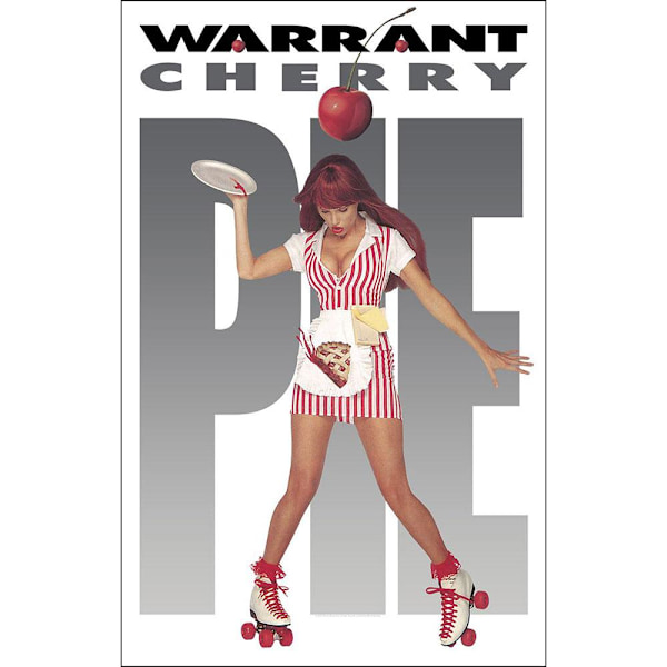 Warrant Cherry Pie Textil Affisch One Size Vit/Grå/Röd White/Grey/Red One Size
