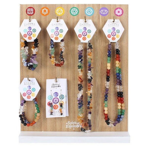 Något Annorlunda Chakra Smycken Med Display Stativ (18 Stycken) May Vary One Size
