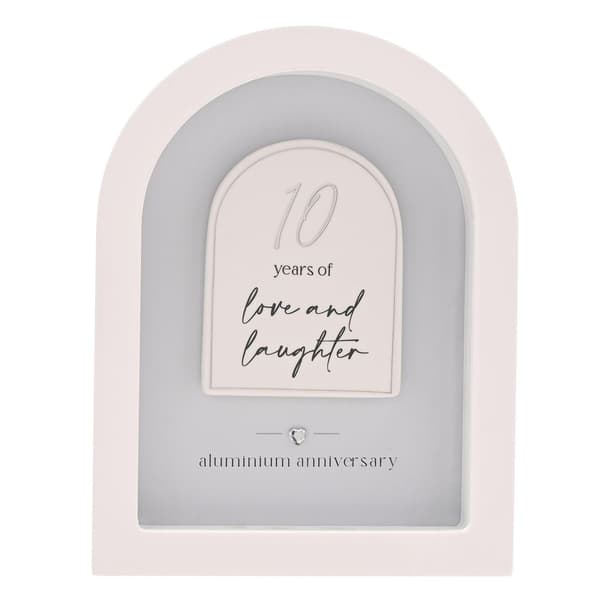 Amore Arch Plakett 18cm - 10 År One Size Vit White One Size
