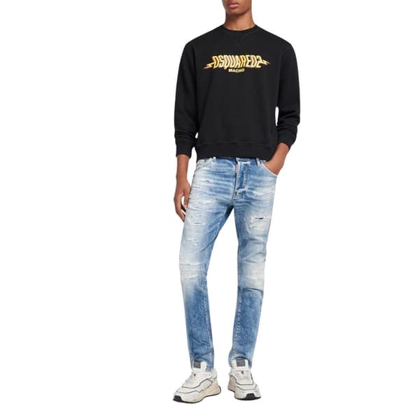 DSquared2 Unisex Vuxen Macho Logo Sweatshirt S Svart Black S