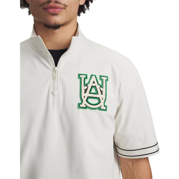 Under Armour Herr Courtside Broderad Logotyp Skjorta L Brun Brown L