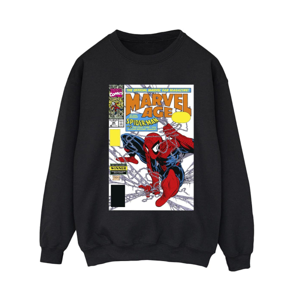 Marvel Womens/Ladies Spider-Man Marvel Age Comic Cover Sweatshi Black M