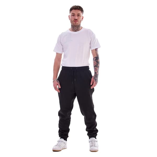 Keanu Slimmade joggingbyxor för män i bomullsblandning (2-pack) L Svart Black L