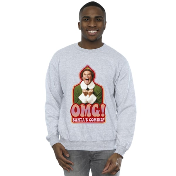 Elf Herr Santa´s Coming Sweatshirt L Sports Grey Sports Grey L