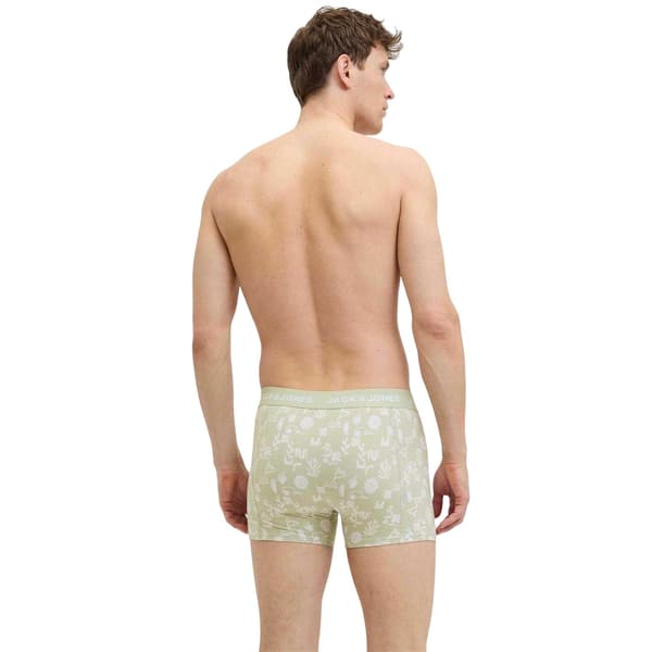 Jack And Jones Herr Leaves Fitted Boxer Briefs (3-pack) M De Desert Sage M