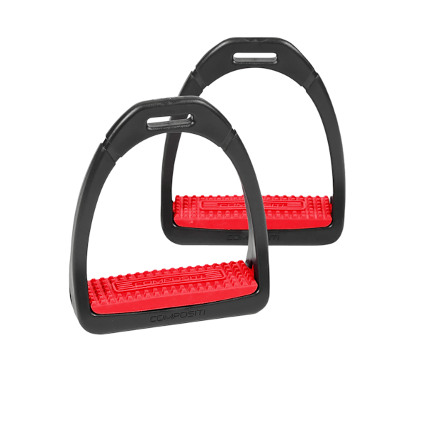 Compositi Barns/Barn Premium Profil Häst Stigbyglar En Storlek Red One Size