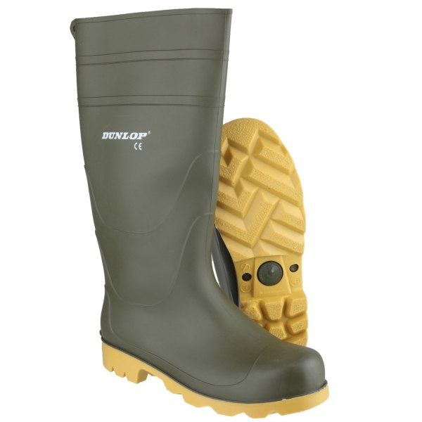 Dunlop Universal PVC Welly / Herr Wellington Stövlar 42 EUR Grön Green 42 EUR