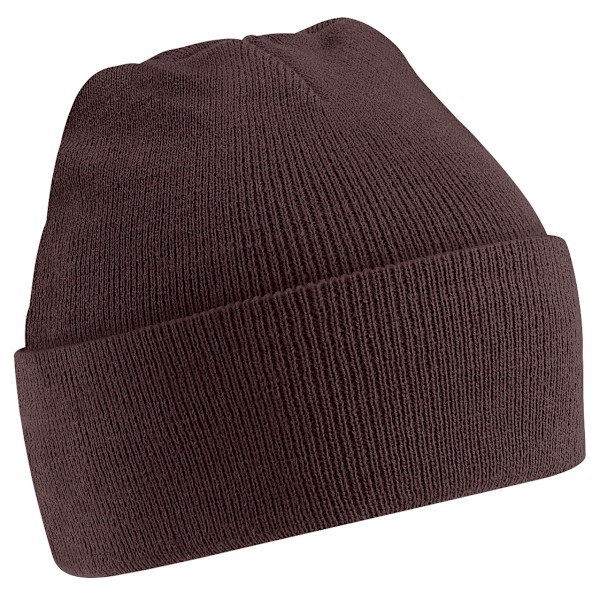 Beechfield Mjuk Feel Stickad Vintermössa One Size Choklad Chocolate One Size