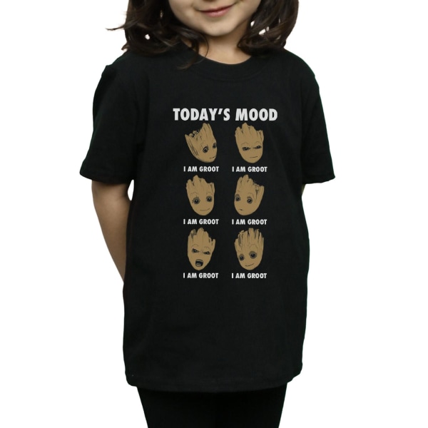 Guardians Of The Galaxy Girls Today's Mood Baby Groot Cotton T- Black 12-13 Years